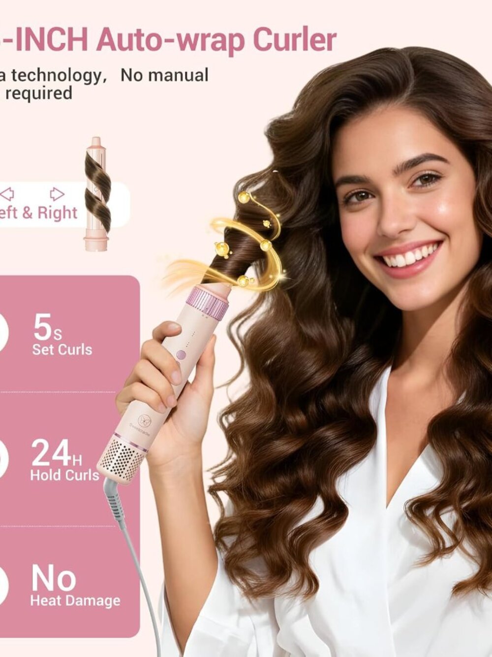 NEW 6 in 1 Hair Styler & Dryer | 110K RPM Negative Ion Hair Dryer Brush - Picture 4 of 4